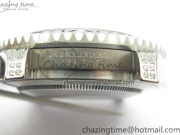 MiroTime 0401 GMT-Master II White Blue Diamonds Bezel 904L Steel GMF Best Edition Black Dial On Jubilee Bracelet SA3285 CHS V Original 2579